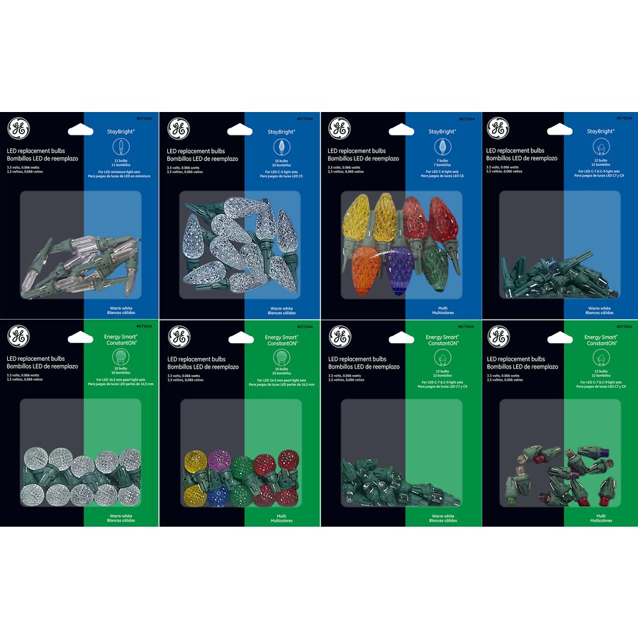 Shop GE Assorted Indoor/Outdoor Assorted Led Assorted Assorted String Light Bulbs at Lowes.com