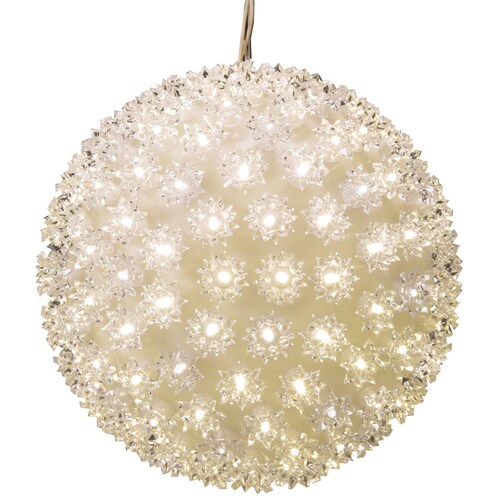 GE 0.93in Hanging Super Sphere Light Display with Twinkling White LED