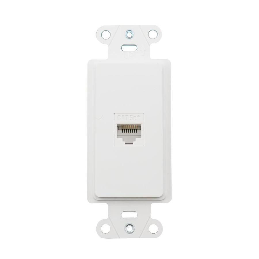 Plastic Cat5e Ethernet Wall Jack