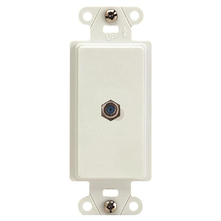 Legrand Plastic FType Coax Wall Jack at