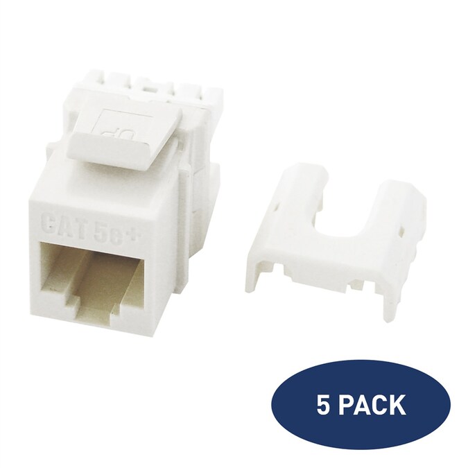 Legrand 5 Pack Cat5e Ethernet Ethernet Wall Jack In The Audio Video Wall Jacks Department At Lowes Com