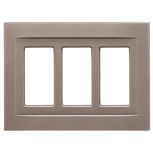 New GE Decorator Light Switch Wall Plate Coated Steel Wood Grain Color Box of 5