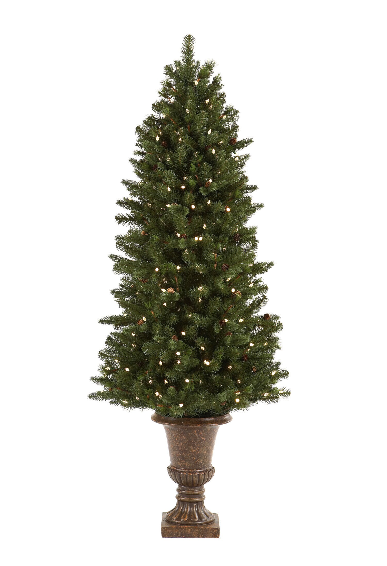 Holiday Living RM-60LC27 6' Rocky Mountain Fir Potted Pre-Lit Decorative Tree