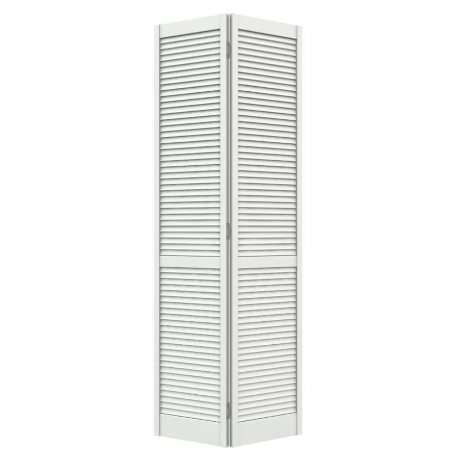 Louver Primed Louver Wood Pine Bifold Door Hardware Included Common 32 In X 80 In Actual 31 5 In X 79 In