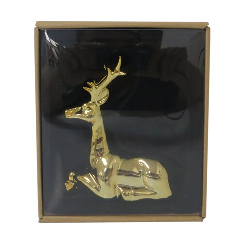 allen + roth Gold Deer Figurine in the Christmas Table Decorations