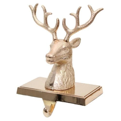 Allen Roth Allen Roth Gold Metallic Cast Metal Deer Stocking Holder In The Novelty Christmas