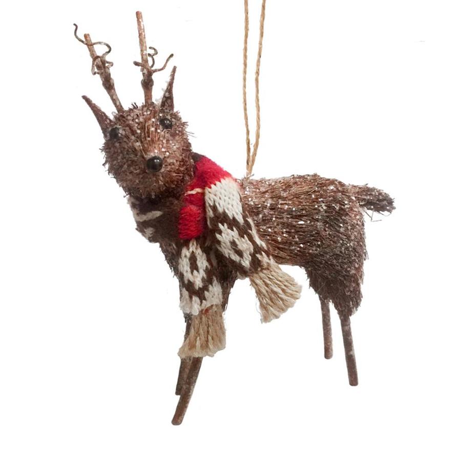 Holiday Living Brown Reindeer Ornament at