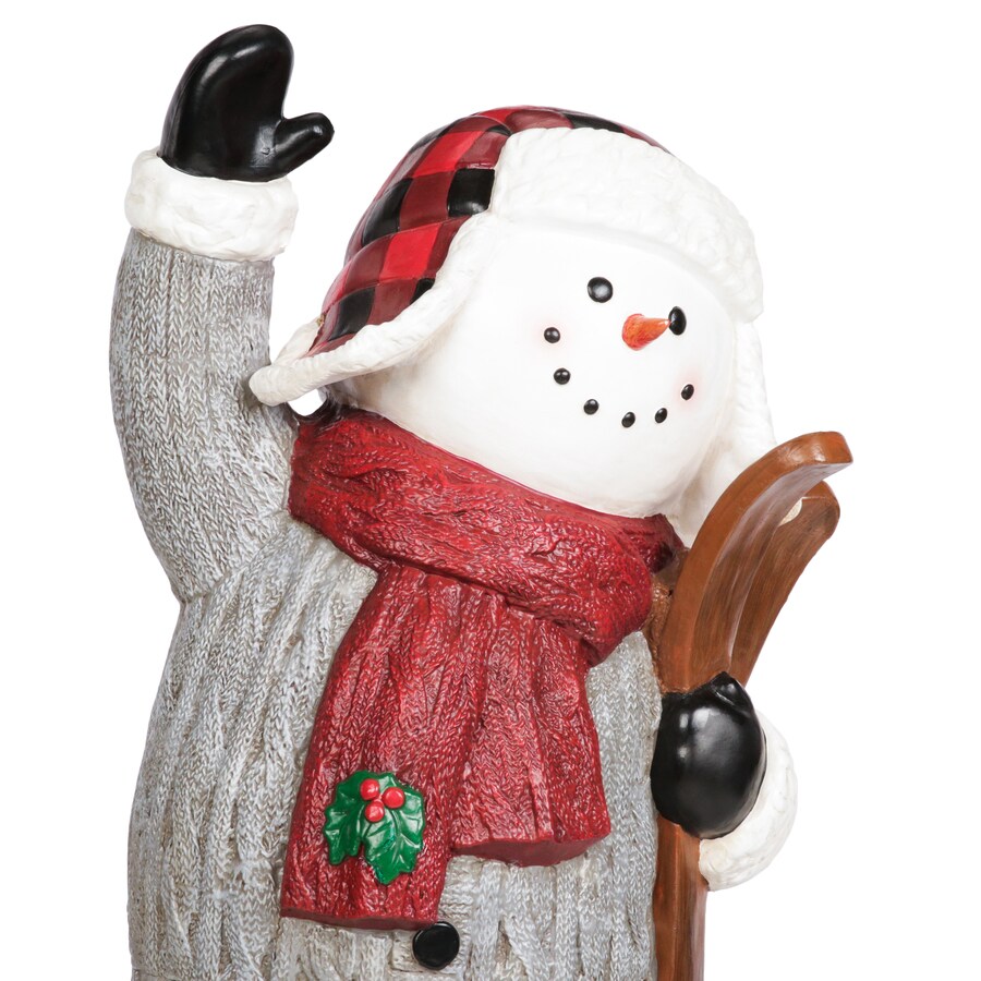 resin snowman statue outdoor