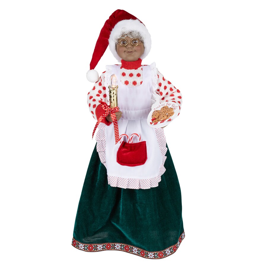 Holiday Living HL AA ANIMATED MRS CLAUS W/CANDLE in the Christmas Table