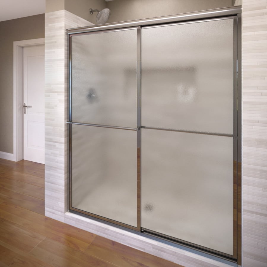 Basco Deluxe 44 In To 46 W Framed Chrome Bypass Sliding Shower Basco Deluxe 44 In To 46 W Framed Chrome Bypass Sliding Shower Door