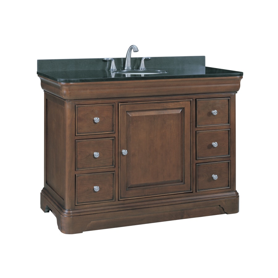 Allen + roth Fenella Rich Cherry Undermount Single Sink