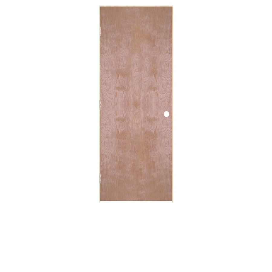 ReliaBilt Unfinished Wood Flush Hollow Core Hardboard Birch Single