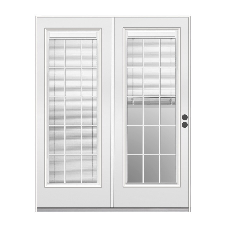 Reliabilt 71 5 In Triple Pane Blinds Between The Gl Steel Reliabilt 71 5 In Triple Pane Blinds Between The Gl Steel French Inswing Patio Door