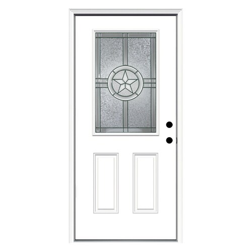 Jeld Wen Radiant Star Half Lite Decorative Glass Left Hand Inswing