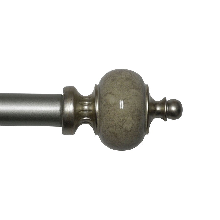 Waverly 48 In To 86 Off White Aluminum Single Curtain Rod At Waverly 48 In To 86 Off White Aluminum Single Curtain Rod