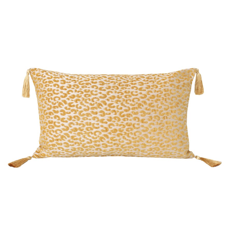 Gabriella cheetah Honey Gold Indoor Decorative Pillow in the Throw