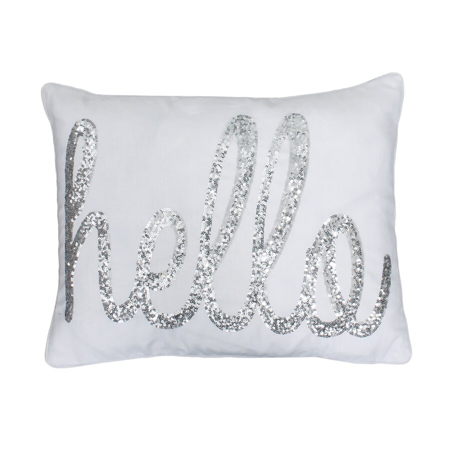 white and silver pillows