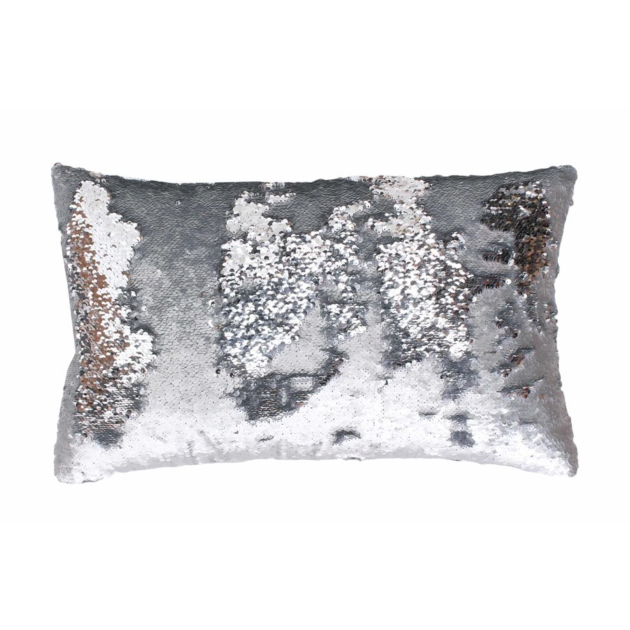  TH011280001E Melody mermaid reversible sequins Silver Indoor Decorative Pillow