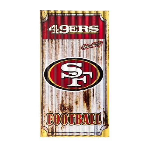 San Francisco 49ers 21.75-in H x 11.88-in W Sports Metal Sign at Lowes.com