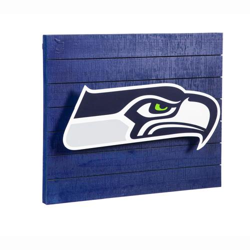 Seattle Seahawks 15in H x 2.2in W Sports Metal Sign at