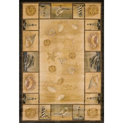 United Weavers Of America Genesis 2 x 3 Natural Indoor Border Lodge Area Rug United Weavers Of America Genesis 2 x 3 Natural Indoor Border Lodge Area Rug