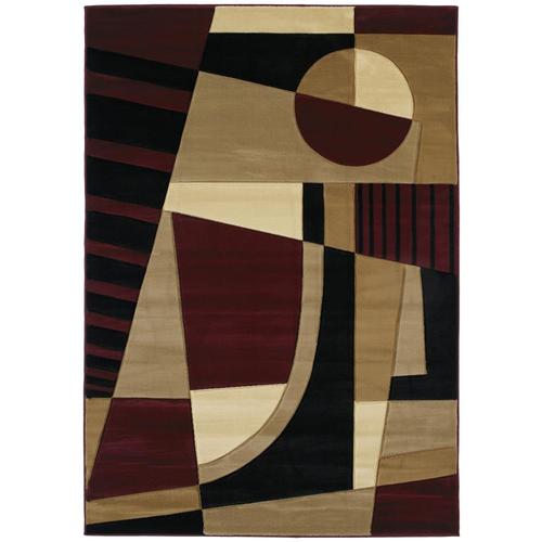 United Weavers Of America Contours Burdy Rectangular