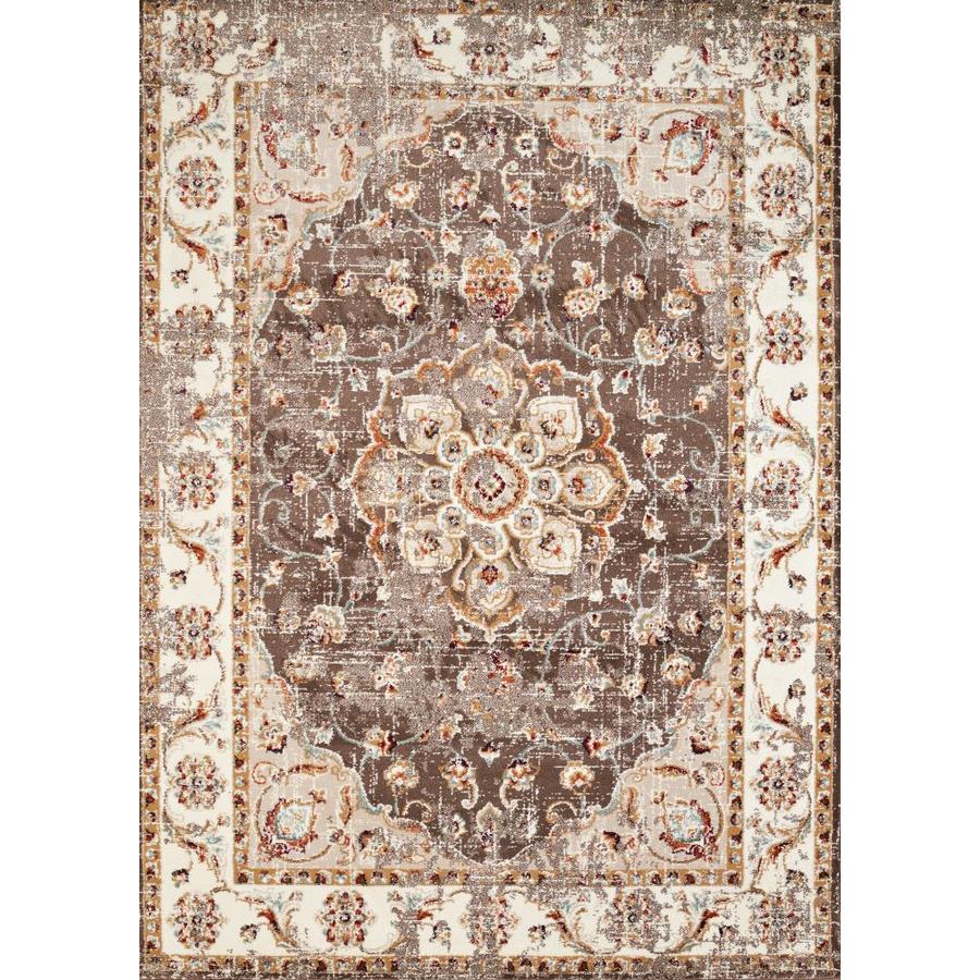 United Weavers Of America Bridges Taupe Rectangular Indoor Machine