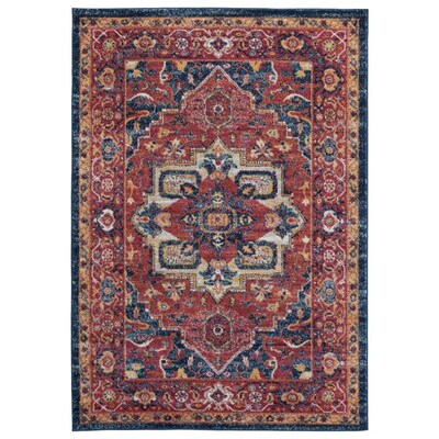 United Weavers Of America Bali 8 x 11 Brick Indoor Border Oriental Area Rug United Weavers Of America Bali 8 x 11 Brick Indoor Border Oriental Area Rug