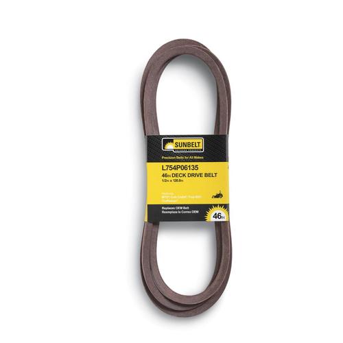 Sunbelt L-754P06135 46-in Deck/Drive Belt for Zero-Turn Mowers (1/2-in ...