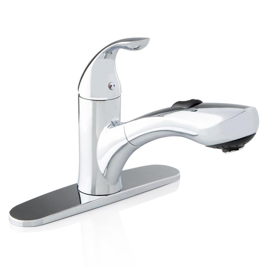 Ispring Chrome 1 Handle Deck Mount Pull Out Residential Kitchen
