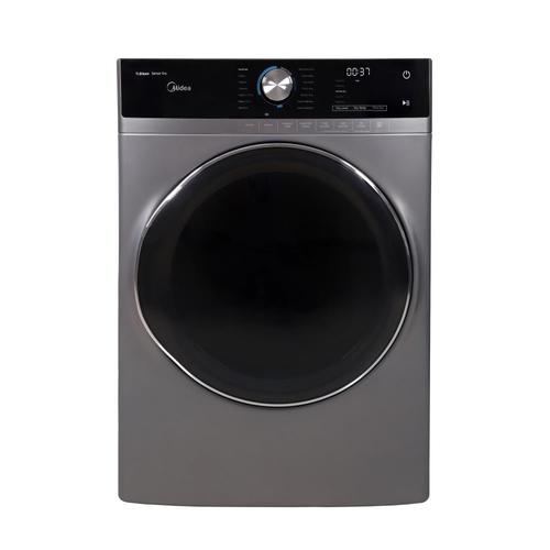 Midea 8-cu ft Stackable Steam Cycle Electric Dryer (Graphite Silver) in ...