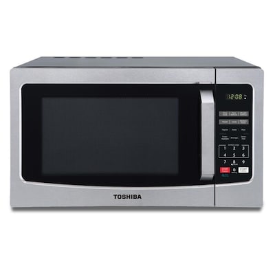 Toshiba 1.1-cu ft 1000 Countertop Microwave (Stainless Steel) at Lowes.com
