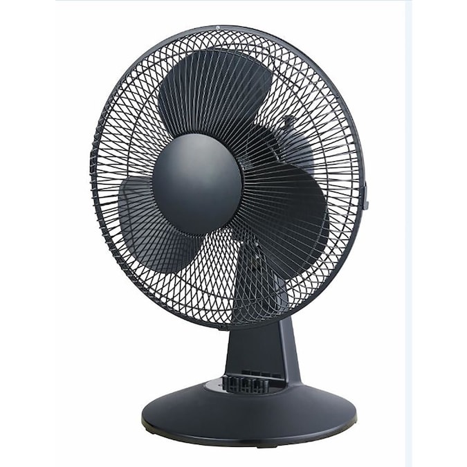 Utilitech 12-in 3-Speed Indoor Black Desk Fan in the Portable Fans  department at Lowes.com