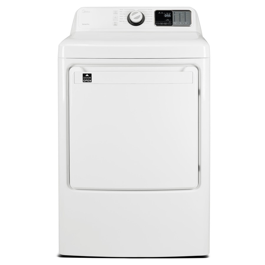 Midea 7.5-cu ft Electric Dryer (White) in the Electric Dryers