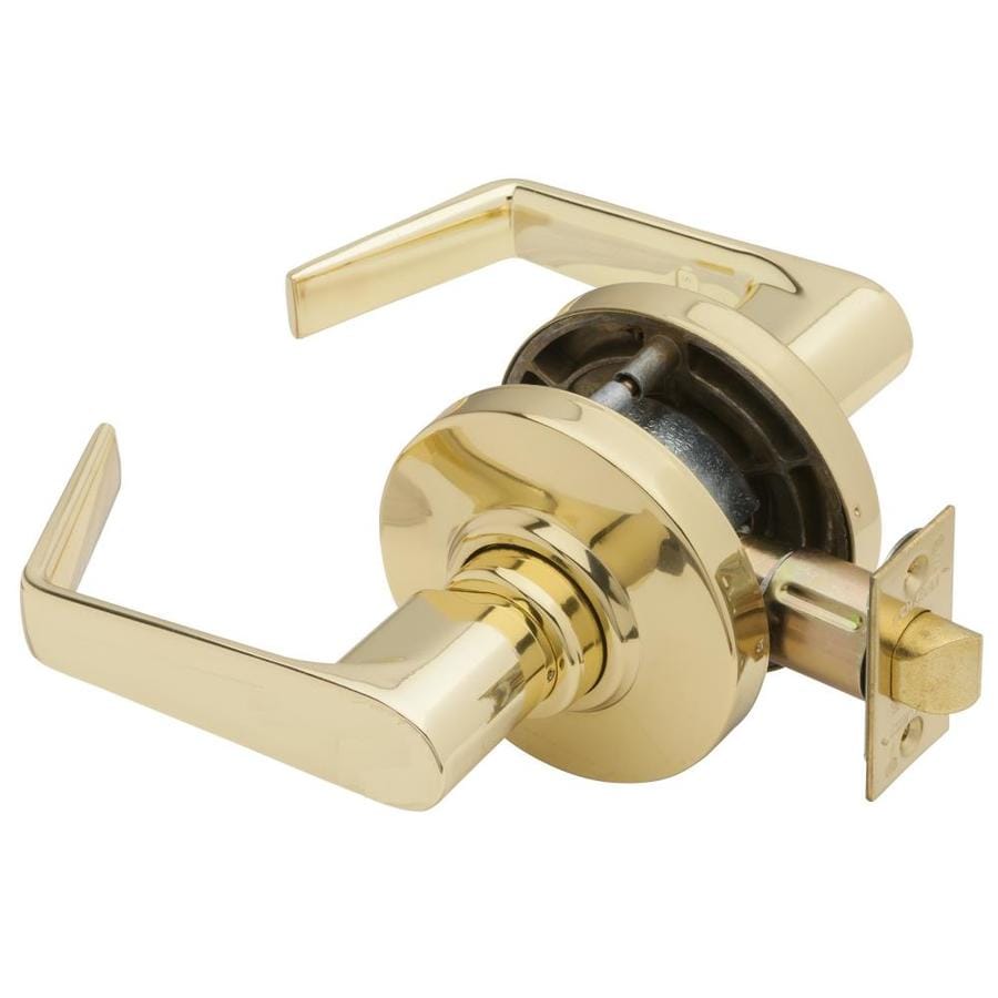 Schlage AL Series Cylindrical Lock Polished Brass Reversible Passage