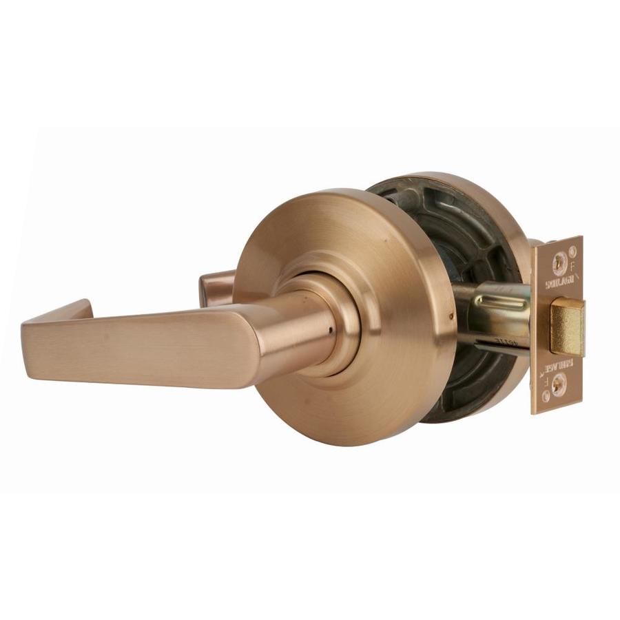 Schlage AL Series Cylindrical Lock Satin Bronze Reversible Passage Door