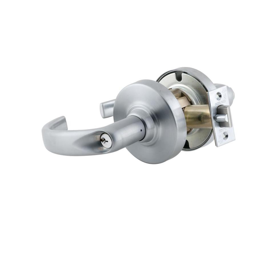 Schlage ND Series Cylindrical Lock Satin Chrome Reversible Keyed Entry ...