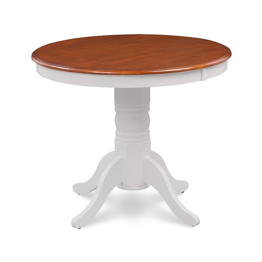 M D Furniture Brookline Cherry Wood Round Dining Table At Lowes Com