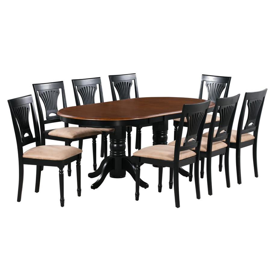 M D Furniture Somerville Black Cherry Dining Room Set With Oval Table In The Dining Room Sets Department At Lowes Com
