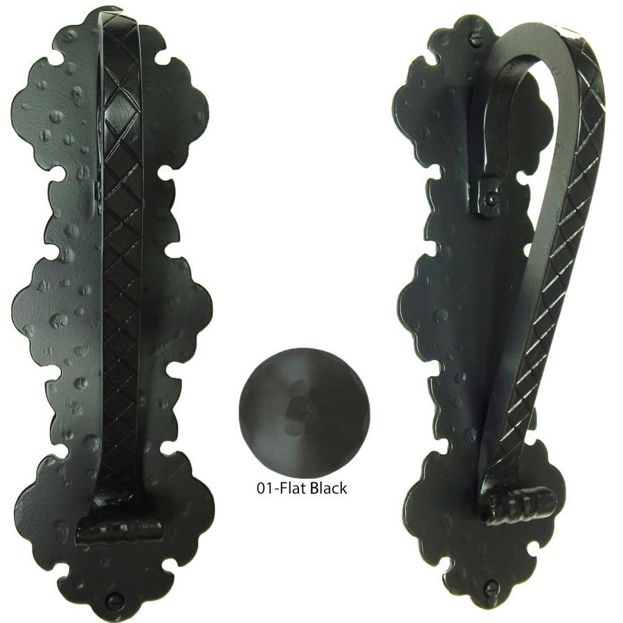 Agave Ironworks Gothic Door Pull 12-in Black Gate Handle At Lowes.com