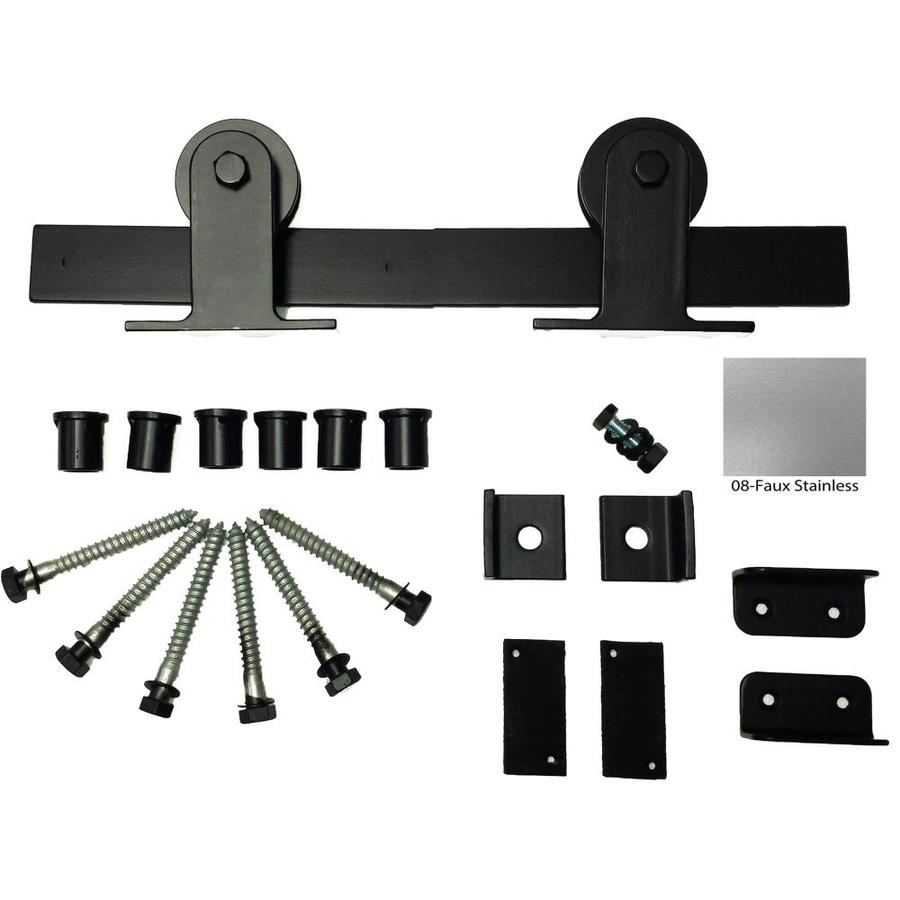 Agave Ironworks 96in Satin Nickel Interior/Exterior Low Profile Barn