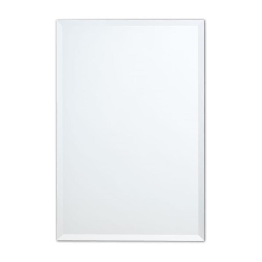 Better Bevel 30 In Clear Rectangular Frameless Bathroom Mirror In The Bathroom Mirrors Department At Lowes Com