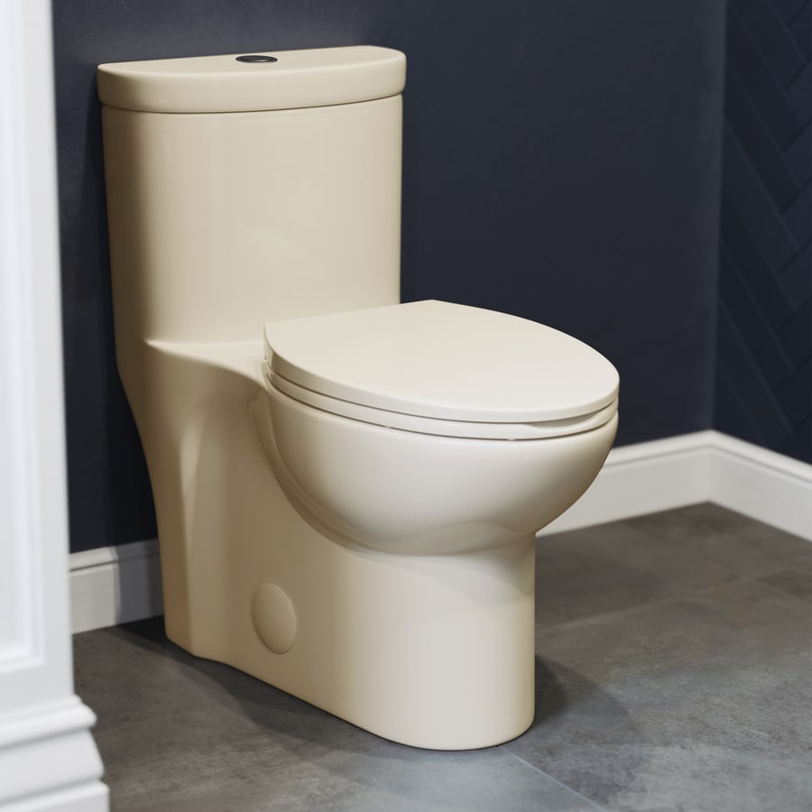 Off-white Standard height Toilets at Lowes.com