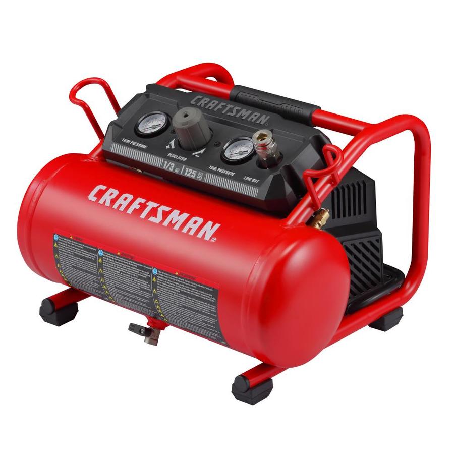 Craftsman 2 Gallon Single Stage Portable Electric Hot Dog Air Compressor In The Air Compressors Department At Lowes Com