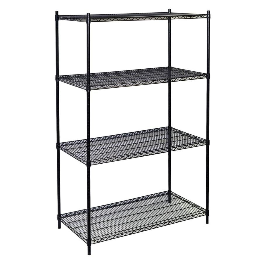 Wire Black Freestanding Shelving Units At 8943