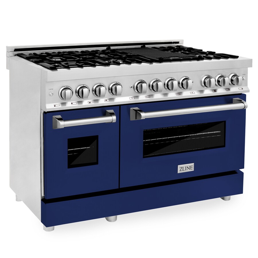 ZLINE KITCHEN & BATH Dual fuel range 48in 7 Burners 4cu ft/2cu ft