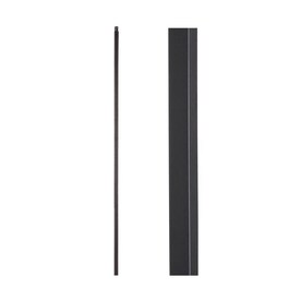Creative Stair Parts Iron Plain Smooth Baluster Matte Black 44-in