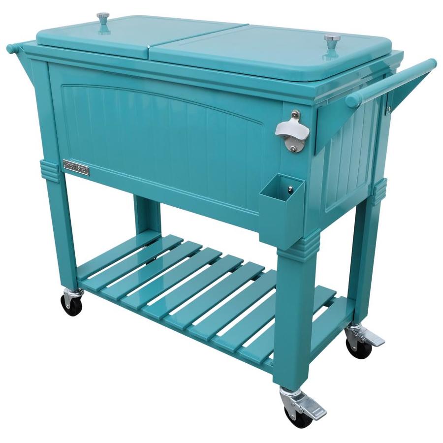 Permasteel 80QT Antique Style Cooler Teal in the Beverage Coolers ...