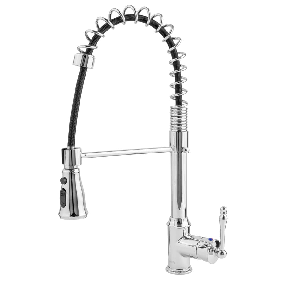 Chrome Prerinse Kitchen Faucets at