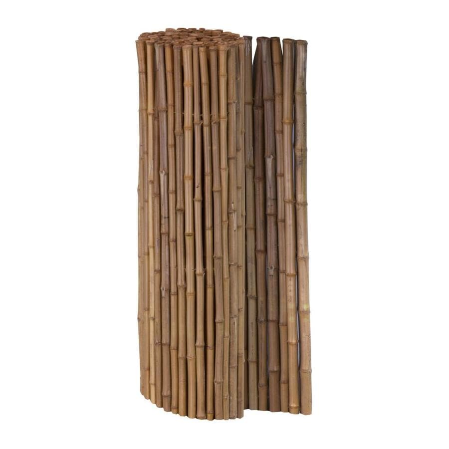 Cali Bamboo (Actual: 4-ft x 4-ft) Bamboo Fencing Carbonized Bamboo ...